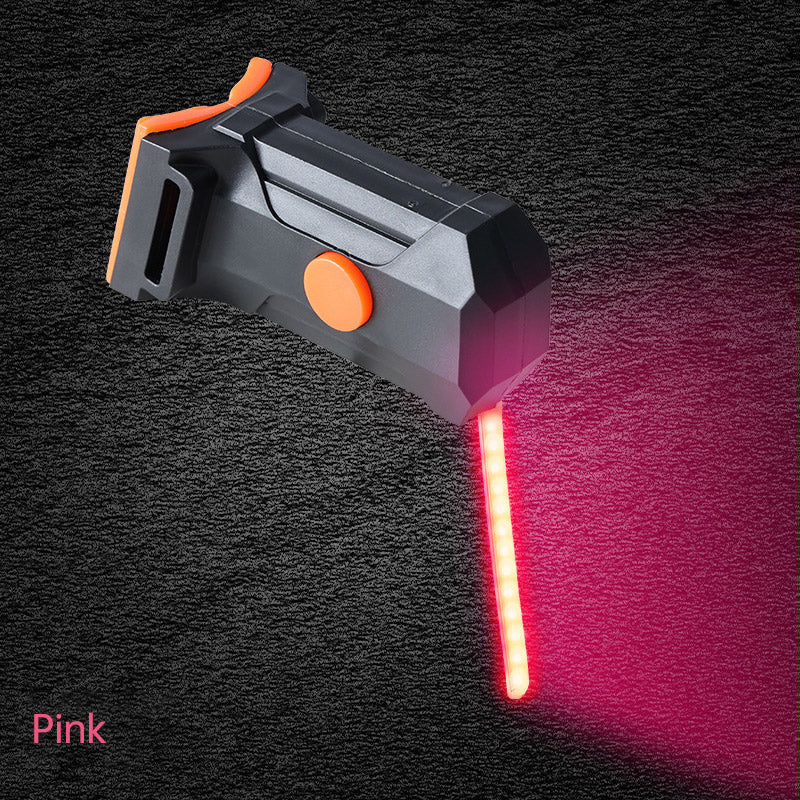 LED Bike Tail Light 6 Colors USB Charging Mountain Road Bike Light Portable Riding Equipment Running Water Light - Korvel