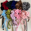 Vintage Velvet Long Ribbon Bow Hair Loop