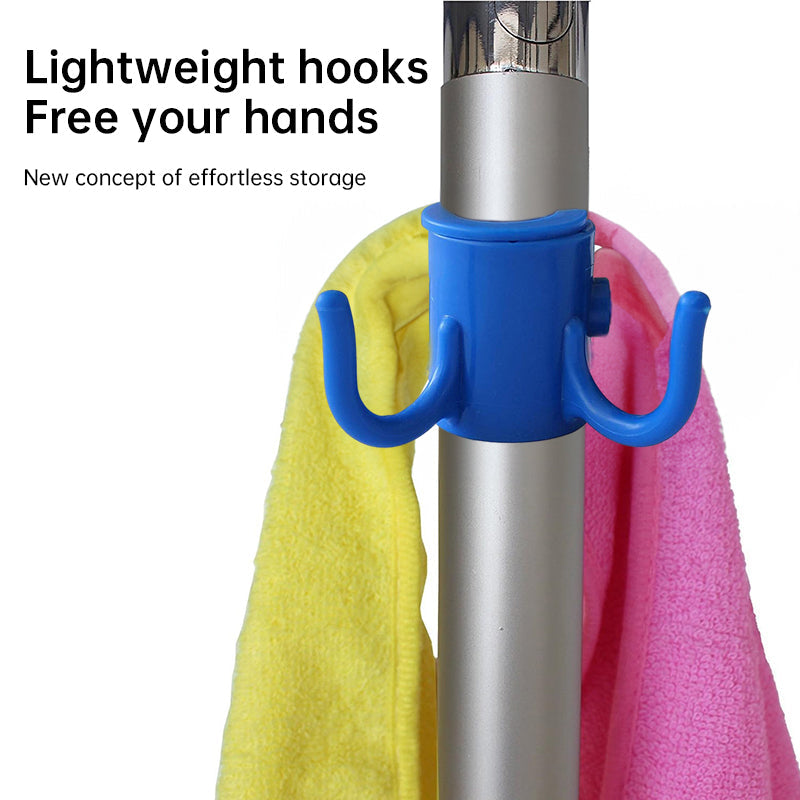 Portable Beach Umbrella Hook: 4-prong, universal for hats, bags, clothes; fits camping/beach umbrellas. - Korvel