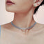 Geometric Colorful Zircon Necklace Titanium Steel PVD Plated Non Fading Jewelry - Korvel