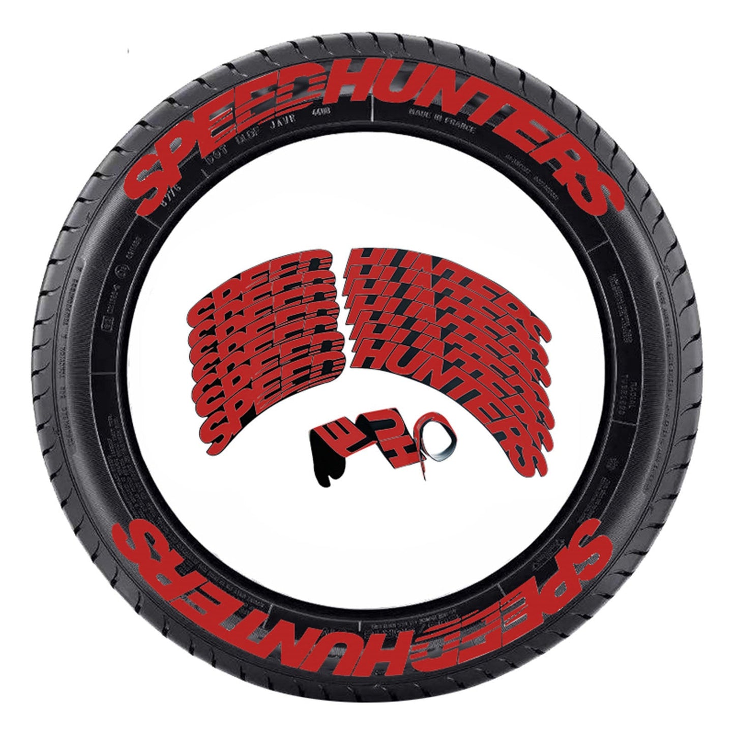 Premium Tire Letter Stickers for Car and Motorcycle Decoration