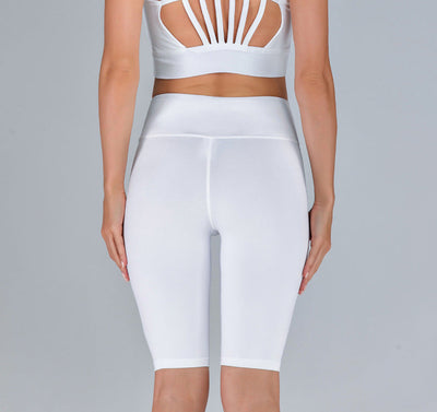 Shorts de yoga slim respirants et creux