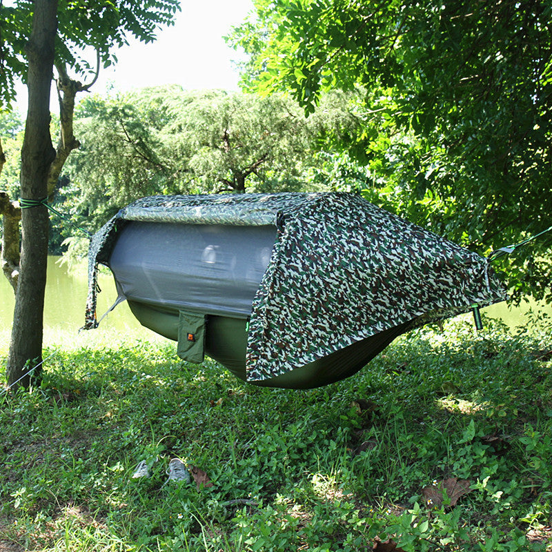 Premium Mosquito-Proof Camping Hammock with Tree Net