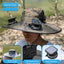 Sombrero de sol para hombres con ventilador incorporado para protección UV