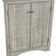 Oak Triangle Bathroom Storage Cabinet with Adjustable Shelves, Freestanding Floor Cabinet for Home Kitchen - Korvel