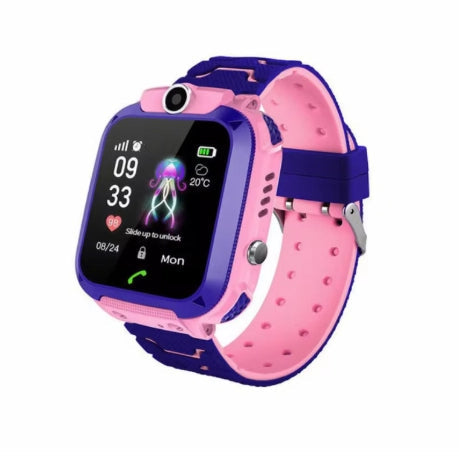 Children's Smart Phone Watch Waterproof Q12 English Multi Language GPS Positioning - Korvel