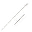 Chaîne en or blanc 14k de 2,0 mm avec motif en diamant