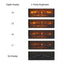 23 inch electric fireplace insert ultra thin heater with log set & realistic flame remote control - Korvel