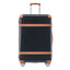 Hardshell Luggage Sets 3 Piece double spinner 8 wheels Suitcase with TSA Lock Lightweight 20''24''28'' Black + ABS - Korvel