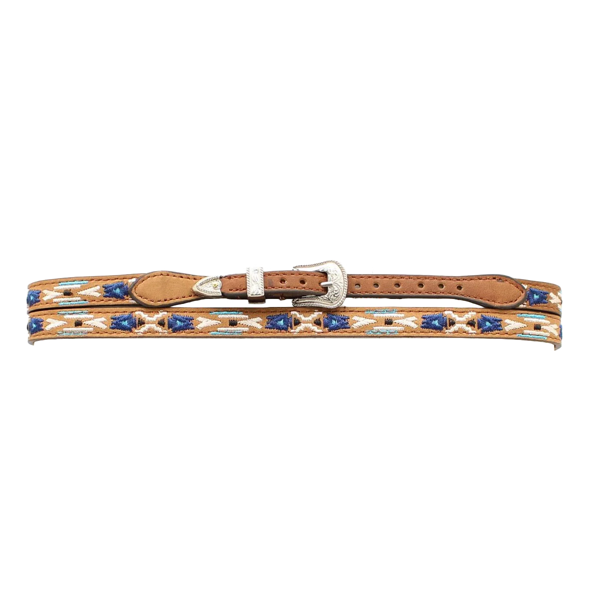 Stylish Embroidered Leather Hat Band - Korvel