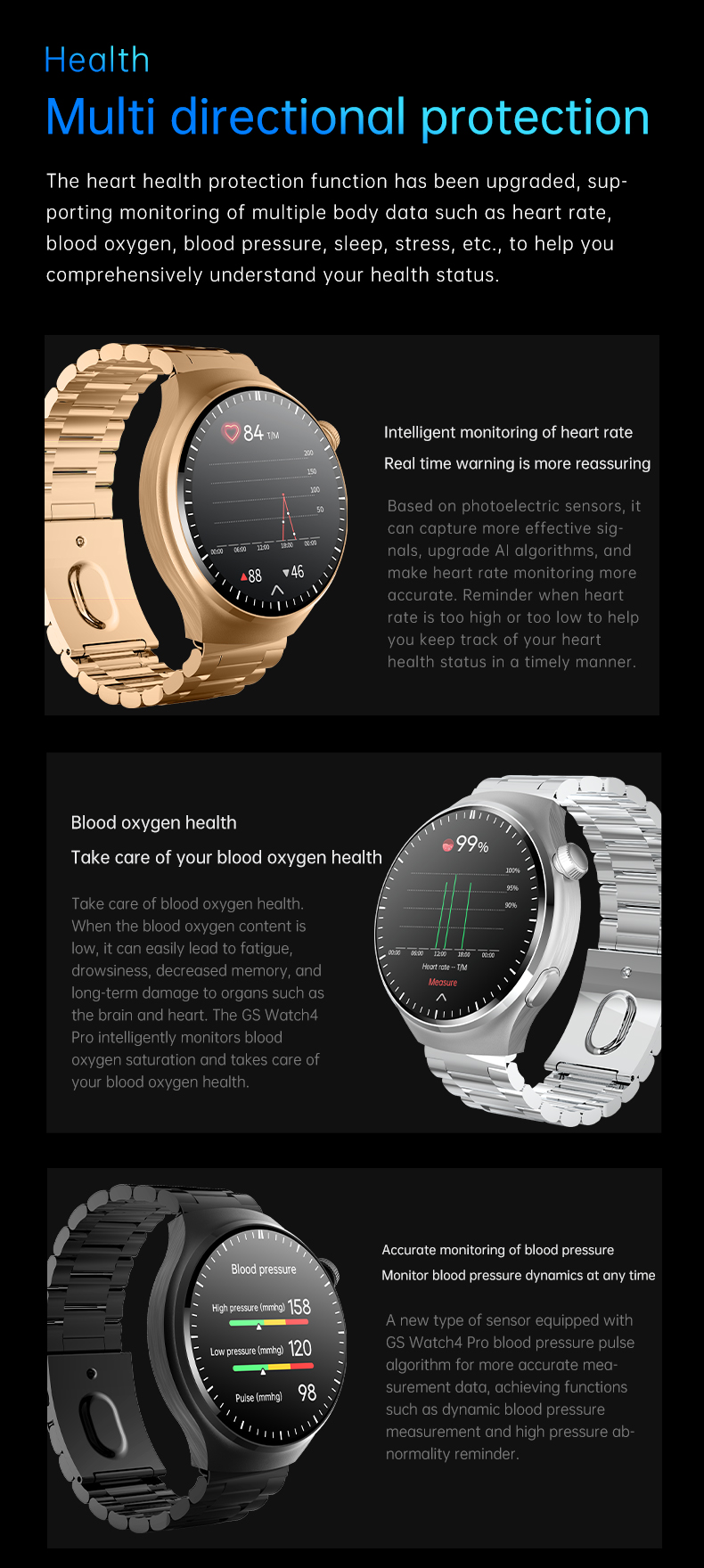 GS Watch4 Pro Smart Bracelet - Korvel