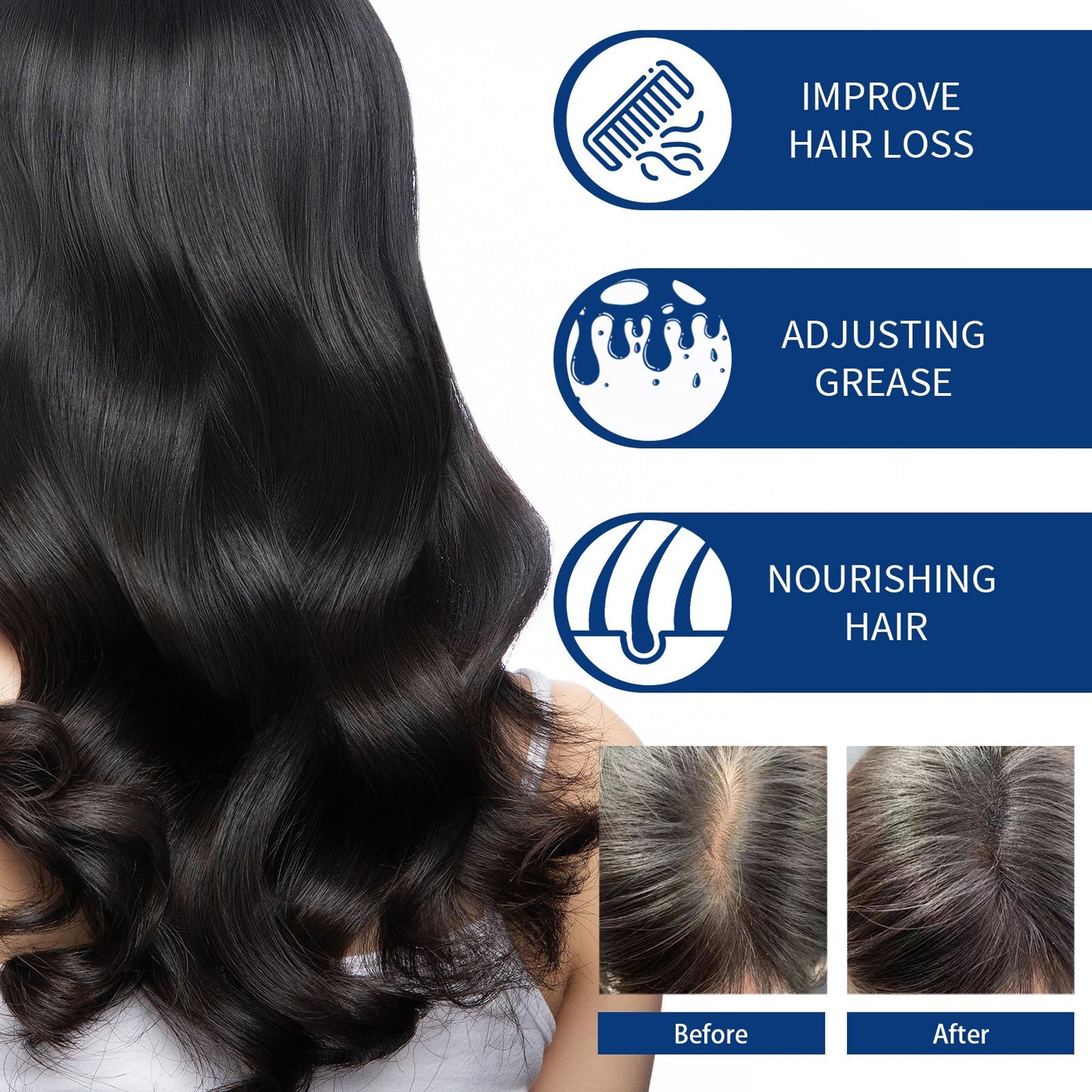 Hair Scrub Cleans Scalp Dandruff, Soothes Itchiness, Moisturizes Dense, Firming, And Prevents Hair Loss - Korvel