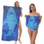 Two-in-One Foldable Beach Towel with Storage Bag