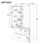 Tall Bathroom Storage Cabinet, Cabinet with Two Doors and Drawers, Adjustable Shelf, MDF Board, White - Korvel