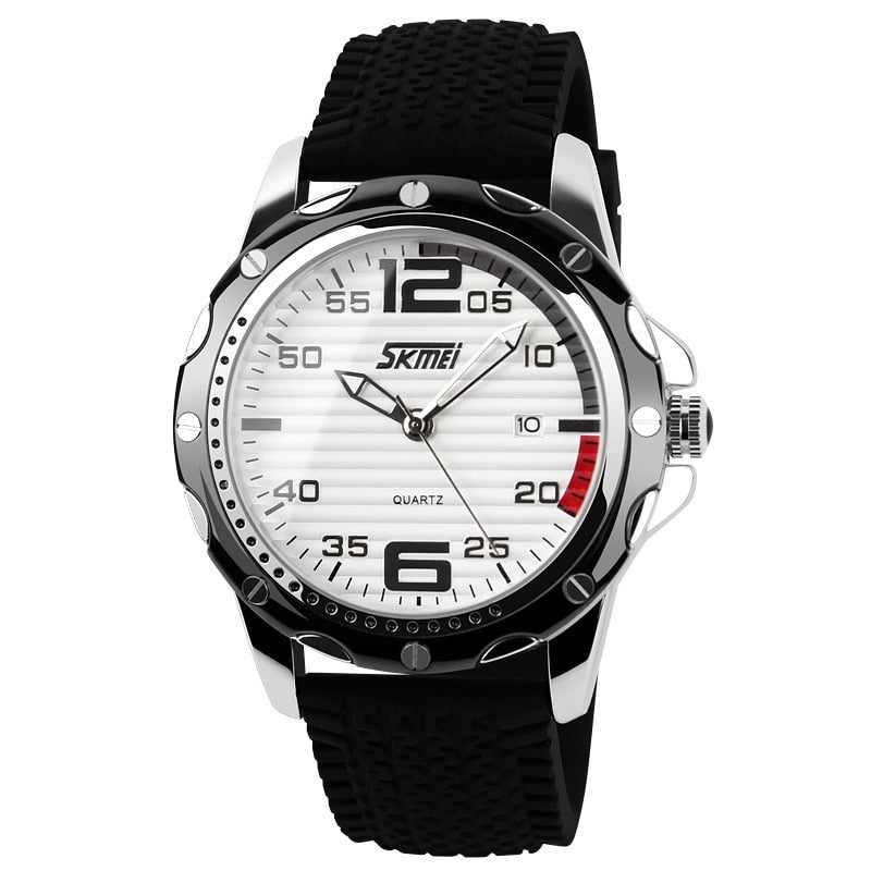 SKMEI 0992 Famous Brand  Sport Jelly Quartz Men Casual Watch Calendar Date Work For Luxury Brand Men Dress Wristwatch 30M Waterproof - Korvel
