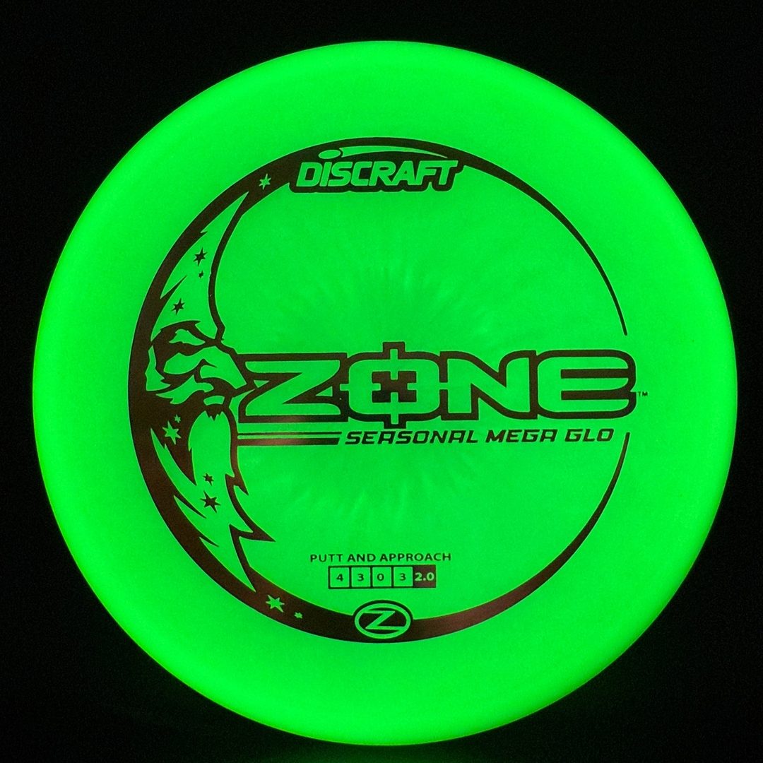 Discraft Mega Glo Zone - Premium Glow Disc Golf Putter