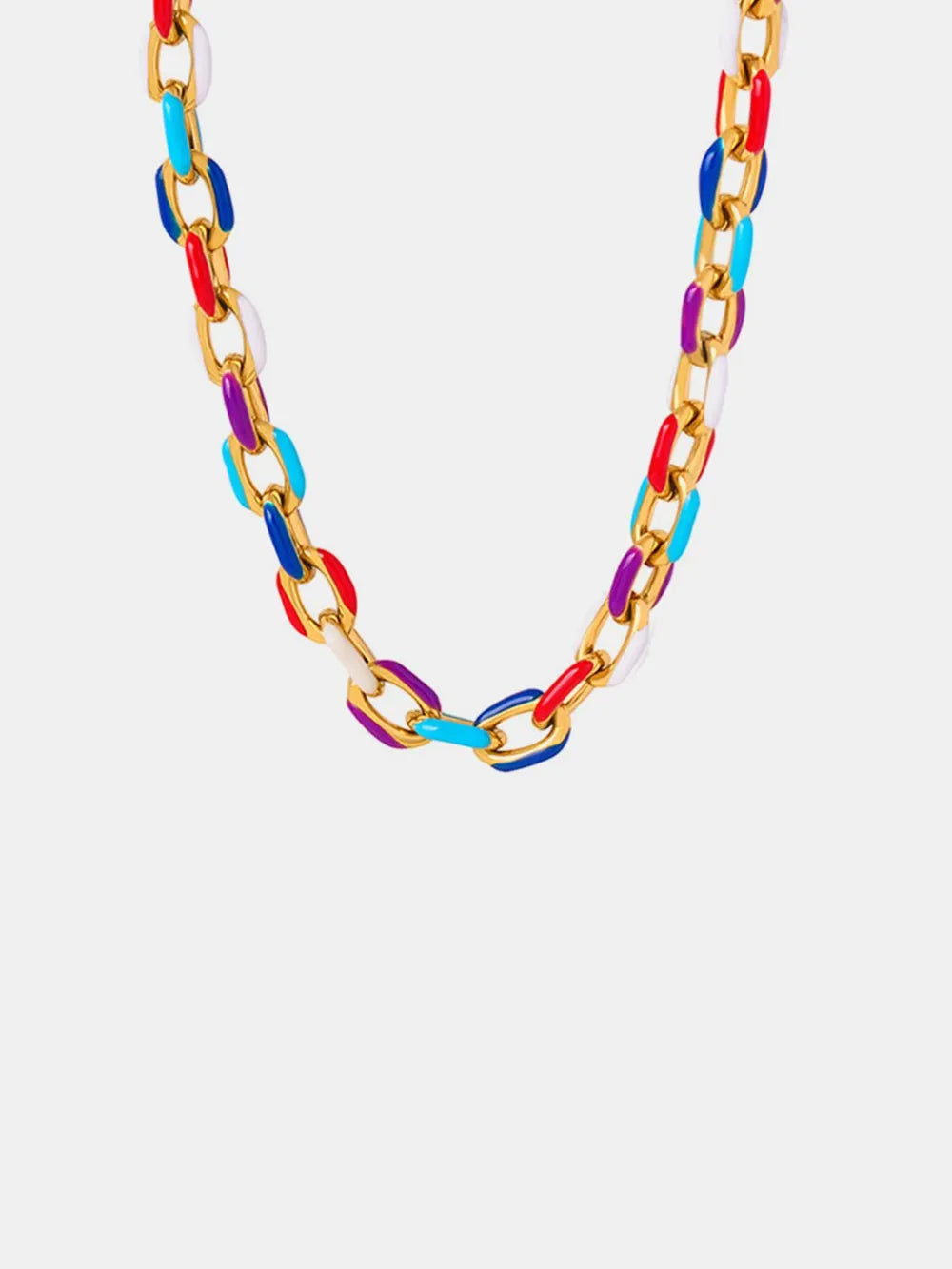 Niche Dripping Oil Titanium Steel Necklace for Women