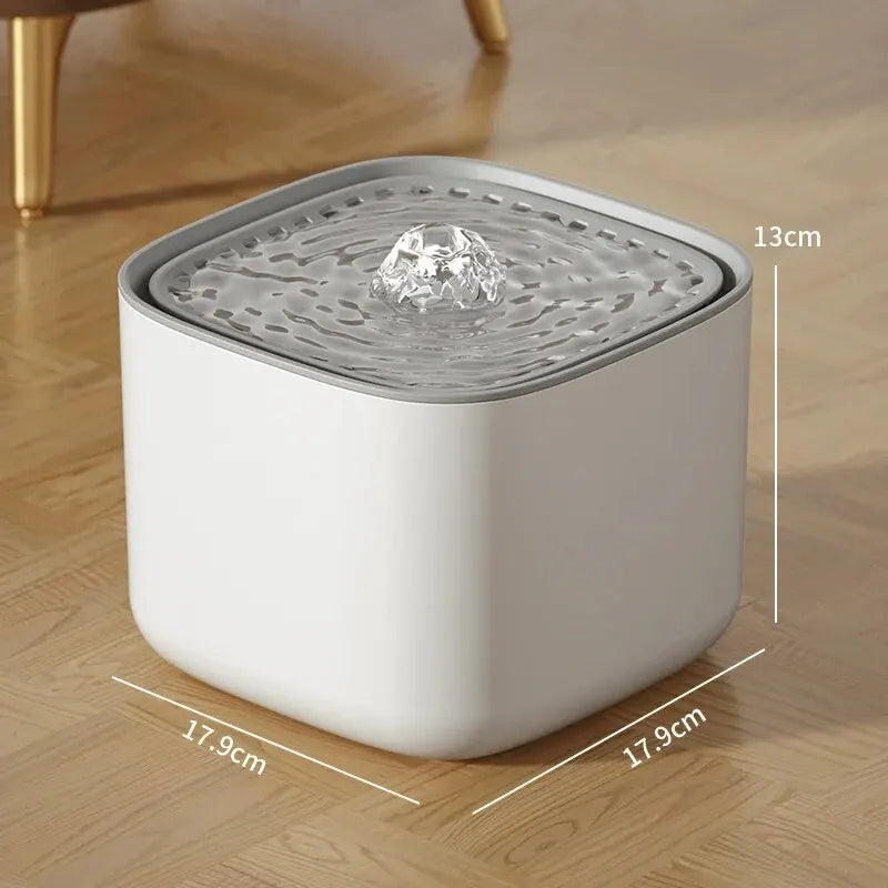 3L Large Capacity Canine Cat Dog Pet Circulating Filter Pet Fountain Feeder Automatic Water Dispenser with USB Port for Pets - Korvel