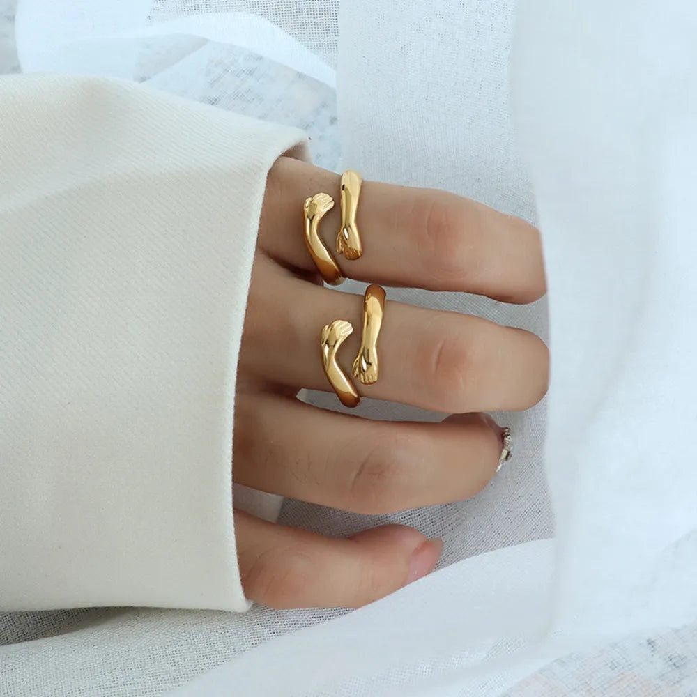 Titanium Steel Hug Bypass Ring - Korvel