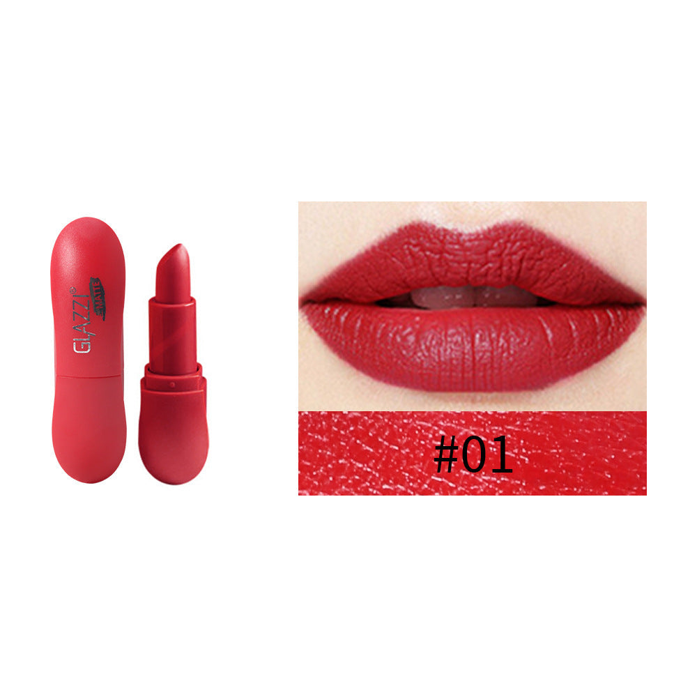 12 Color Rhombic Matte Lipstick Yeast Color Does Not Stick To The Cup And Does Not Fade - Korvel