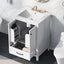 24" Bathroom Vanity with Sink, Bathroom Vanity Cabinet with One Drawer and Doors, Solid Wood and MDF, White - Korvel