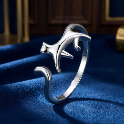 Elegant 925 Sterling Silver Oxidized Ring for Women