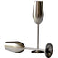 Elegant Stainless Steel Champagne Flutes (Set of 2) - Korvel