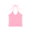 Loki & Ivy Women's Color Block Halter Crop Tank Top