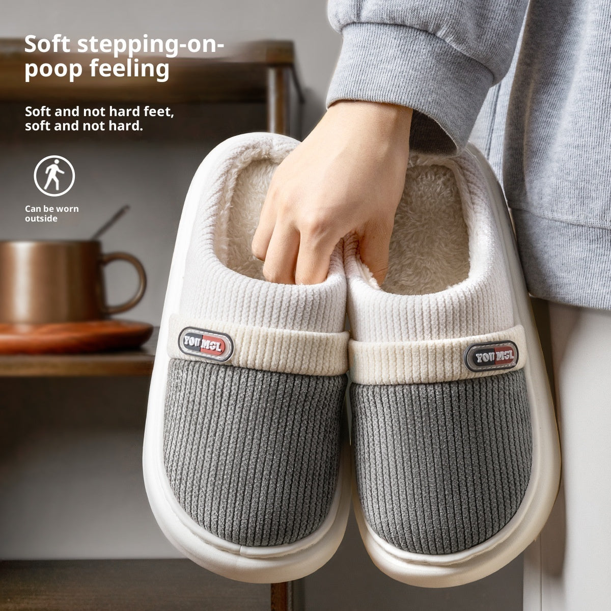 Cotton Women's Color Matching Slippers