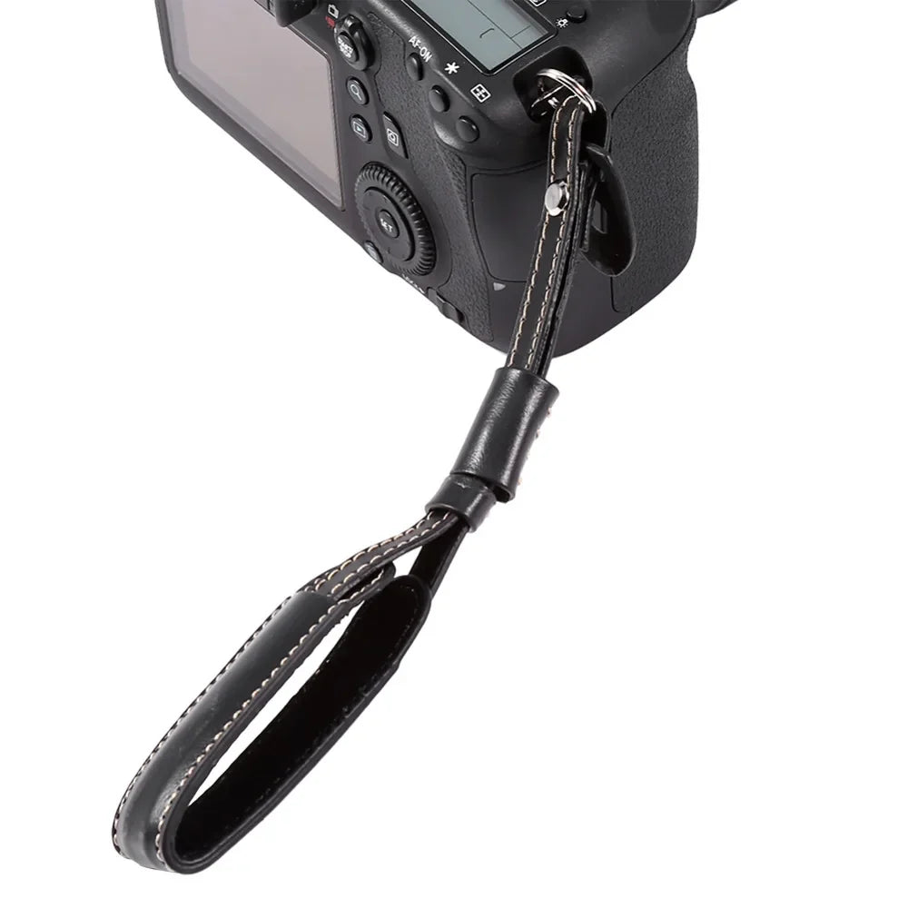 19cm PU Leather Camera Hand Strap For Nikon Fuji For Sony DSLR SLR Camera Wrist Strap - Korvel