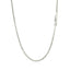 Chaîne en or blanc 14k avec maillons en câble et finition diamantée - 1,8 mm