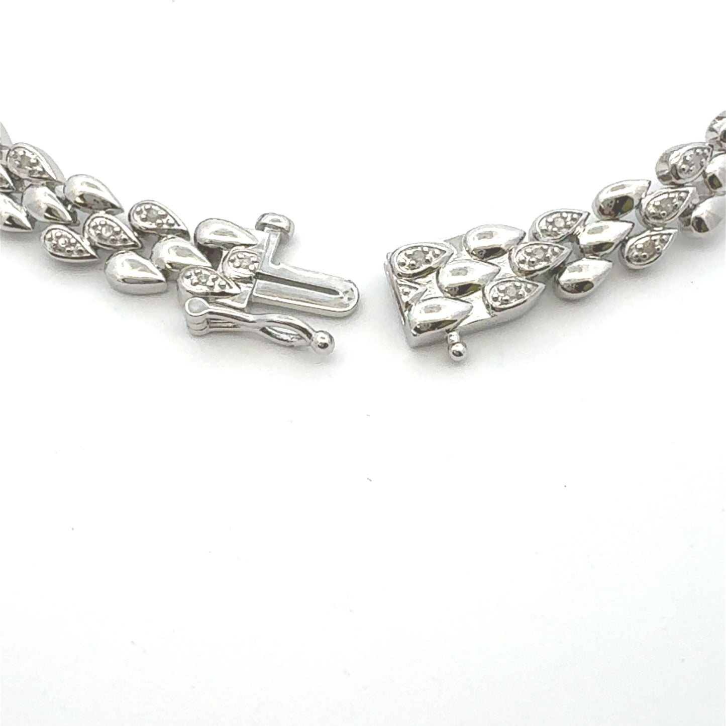 Genuine .25ct Diamond Tennis Bracelet in Sterling Silver