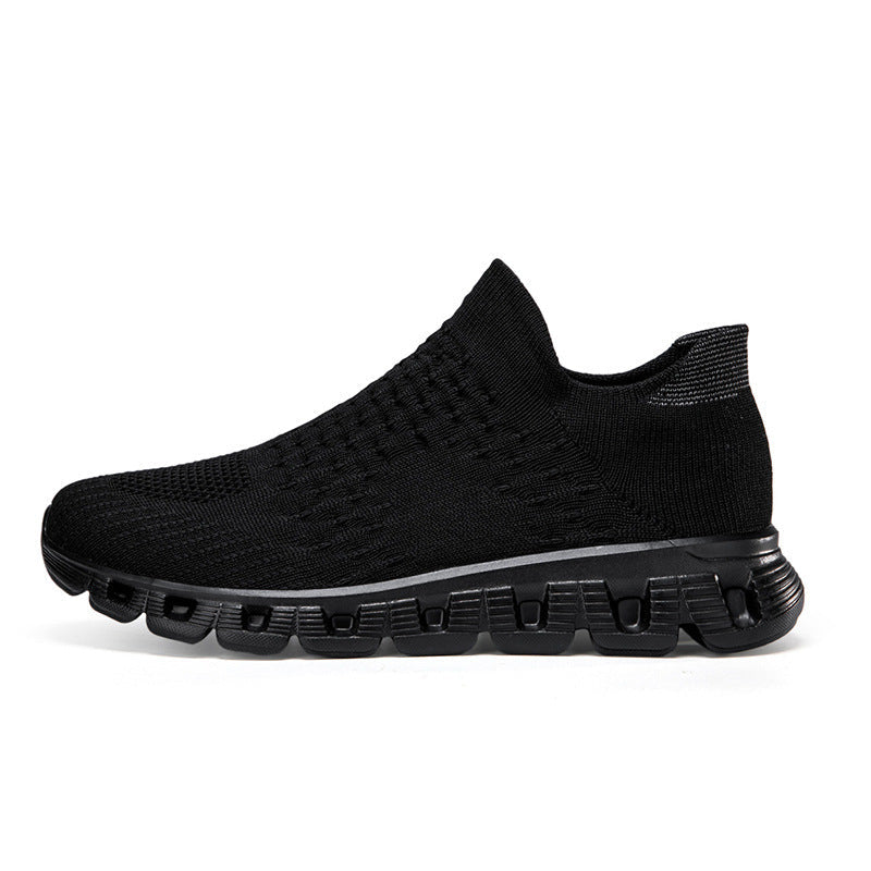 Slip-On Plus Size Women's Flying Woven Sneakers