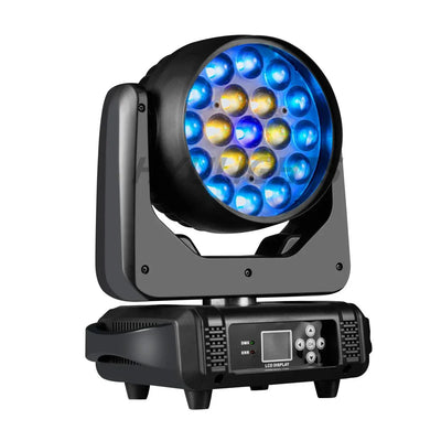 Projecteur à tête mobile LED RGBW 19x15W - Éclairage de scène DMX512