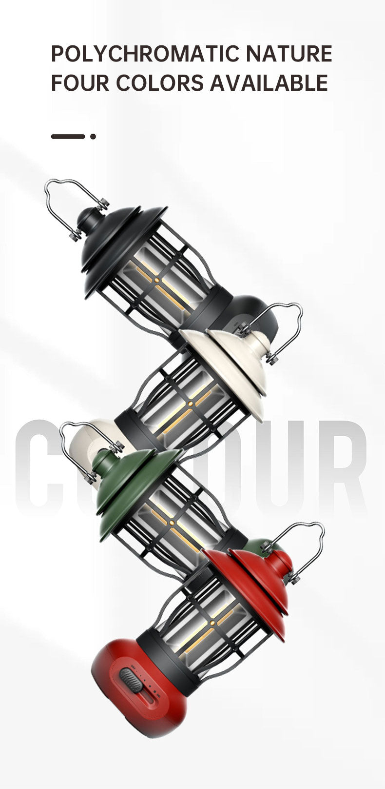 Vintage USB Camping Light for Outdoor Ambience