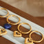 Heart Shape Lapis Lazuli Dangle Earrings - Korvel
