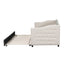 Upholstered Twin Size Daybed with Trundle, Beige - Korvel