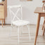 4-Pack Resin X-Back Chair, Mid Century Chair Modern Farmhouse Cross Back Chair for Kitchen ,Lime Wash - Korvel