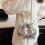 Drawstring Sequin Crossbody Bag - Korvel