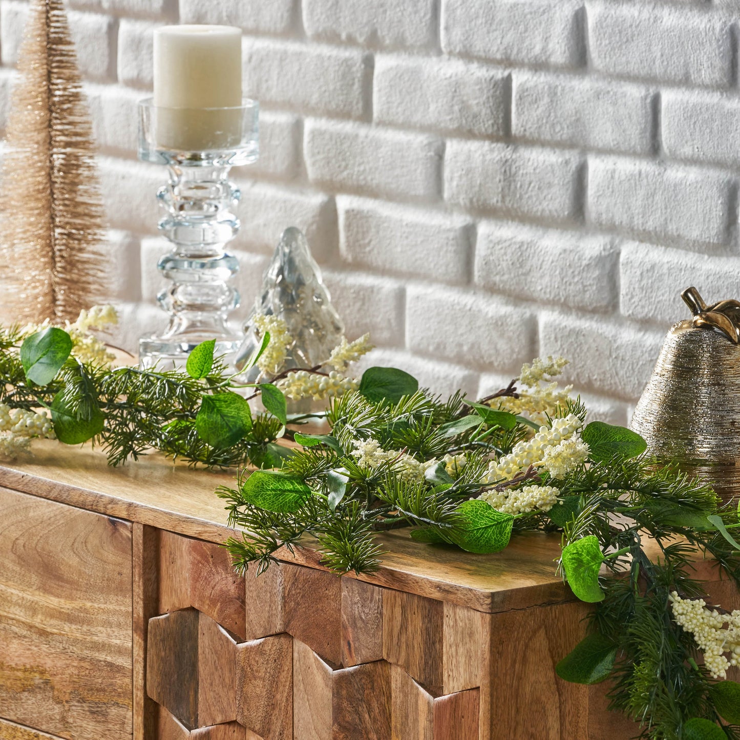 5' LEAVES/BERRY GARLAND - Korvel