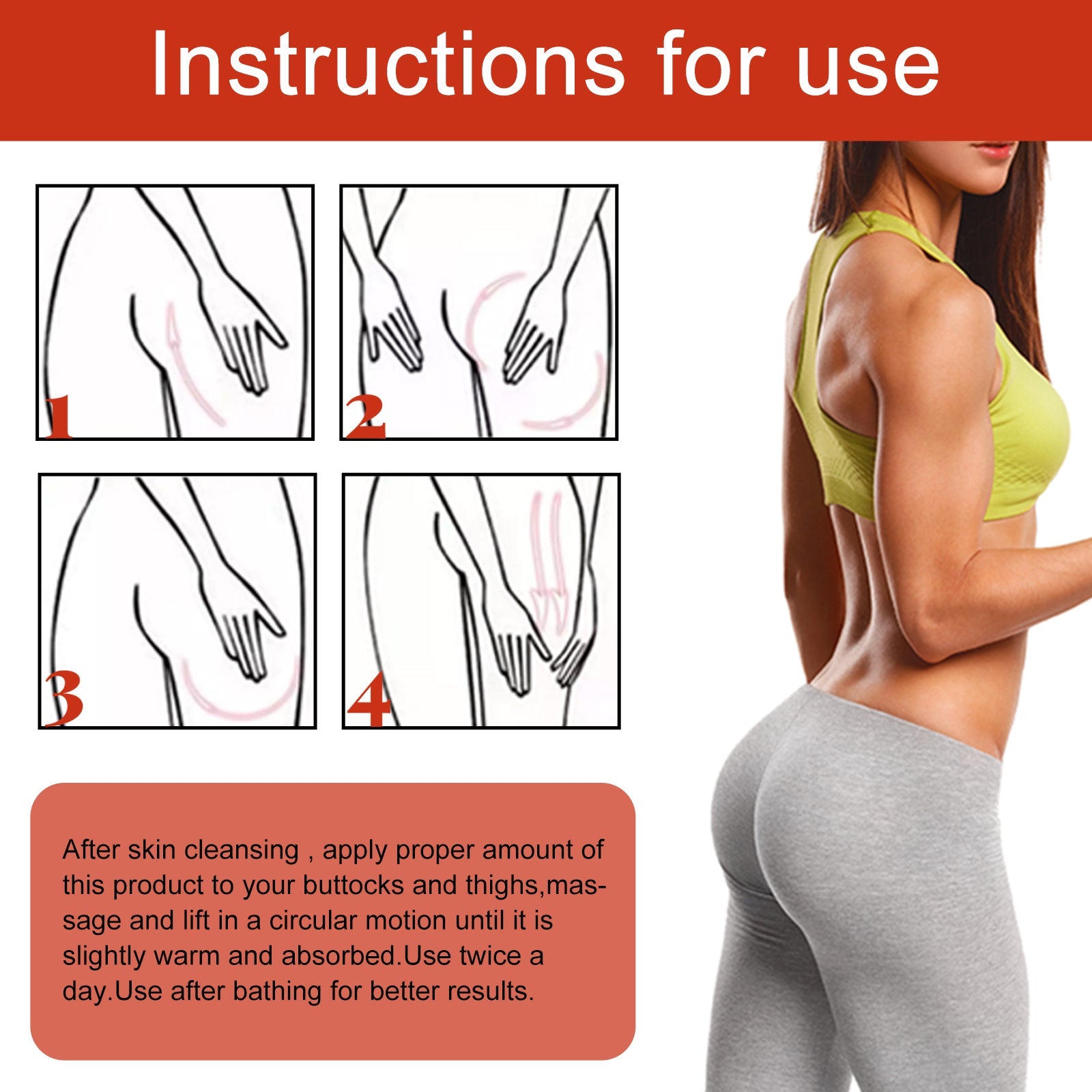 Body Sculpting Oil, Firming Buttocks Skin Body Care For Buttocks Accentuating Curves Lifting Oil - Korvel