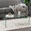 COFFEE TABLE 12MM TEMPERED BENT GLASS - Korvel