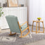 Premium Upholstered Rocking Chair with Lumbar Pillow