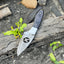 Custom Damascus Steel Fixed Blade Knife - Perfect for Hunting - Korvel