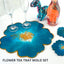 Ensemble de moules à sous-verres en fleur de cerisier - Moules en silicone