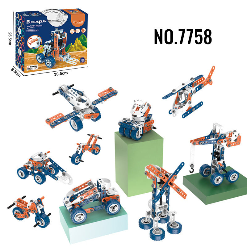 Juego de Bloques de Construcción Creativos para Niños - Juguete Educativo STEM
