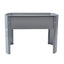 Elevated garden bed, metal elevated outdoor flowerpot box, suitable for backyard and terrace, large flowerpot Grey + Steel - Korvel