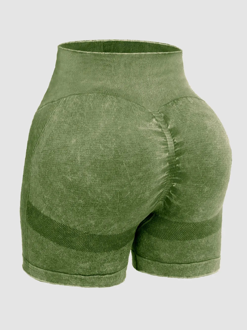 Shorts Actifs Taille Haute Lavés