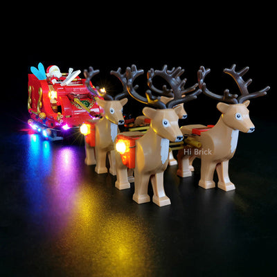 LEGO-Compatible Building Block Lighting for Santa Claus Sled