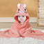 wholesale child baby cartoon animal face elephant hooded towel newborn - Korvel